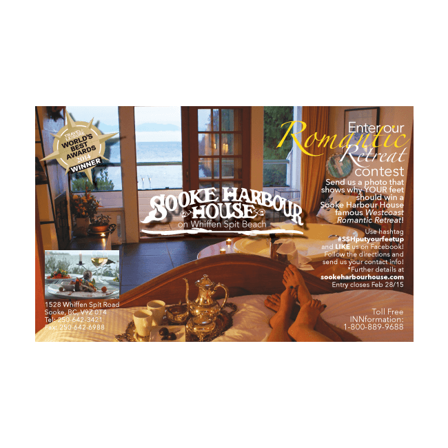 Sooke Harbour House ad